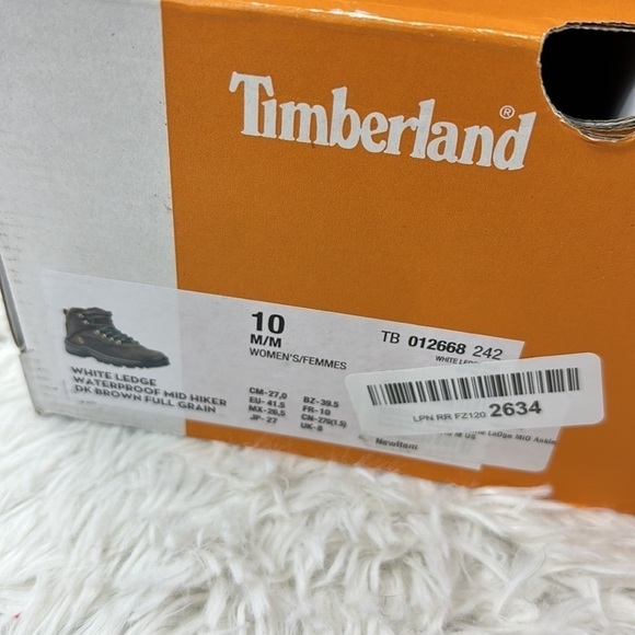 NIB Timberland White Ledge Mid Ankle Boot Dark Brown - Picture 12 of 12